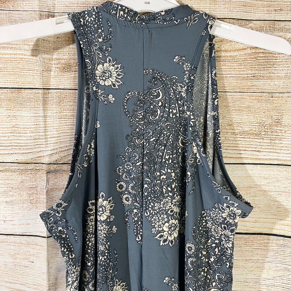 Sadie & Sage floral loose fit sleeveless casual dress women Size Medium - Picture 8 of 9